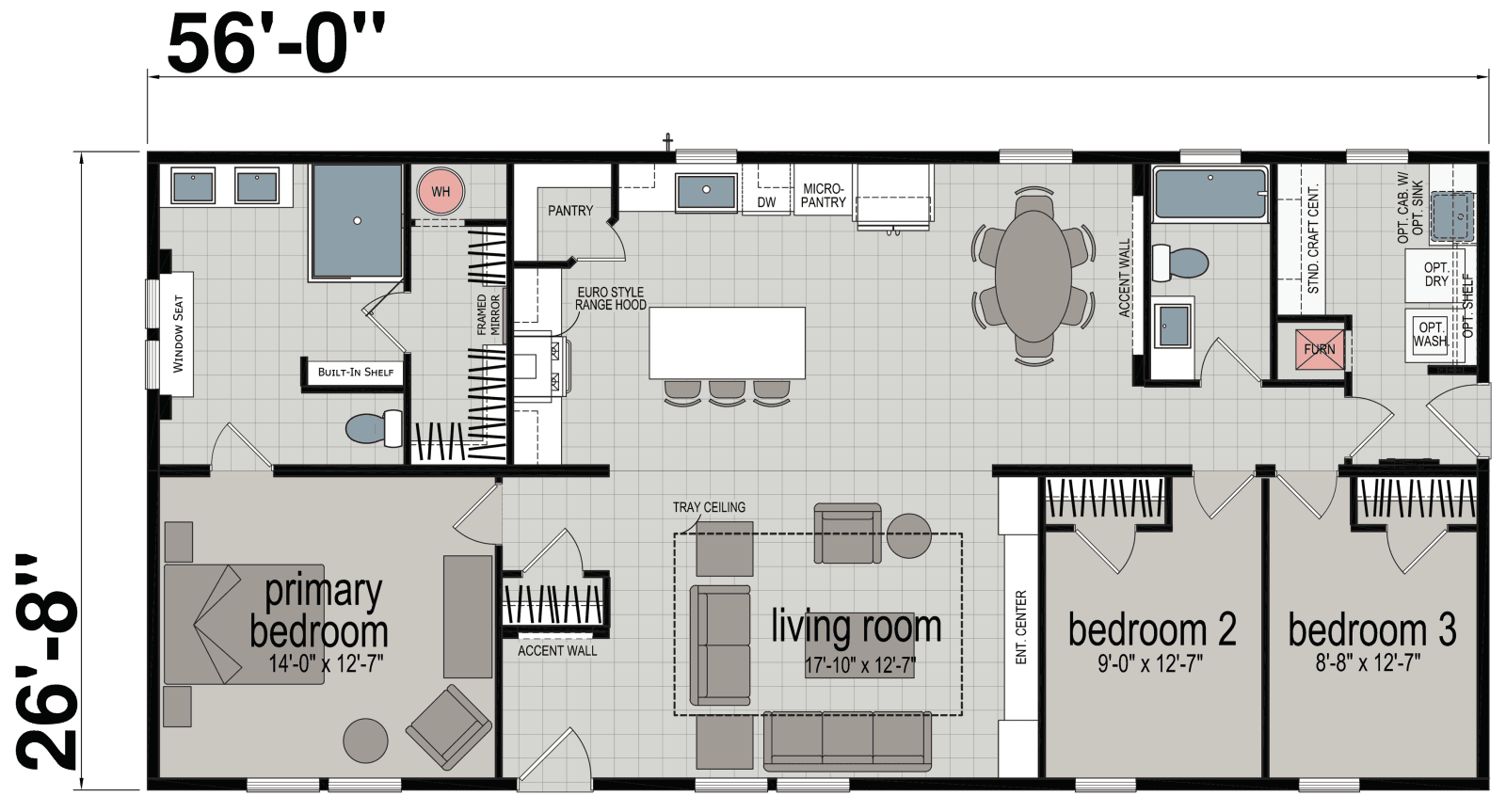 Elevate 56 floor plan home features
