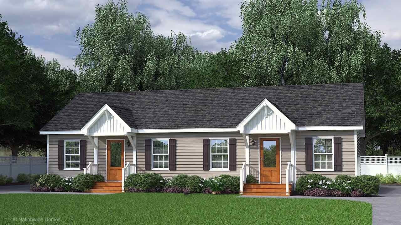 Bridgewater duplex hero, elevation, and exterior home features
