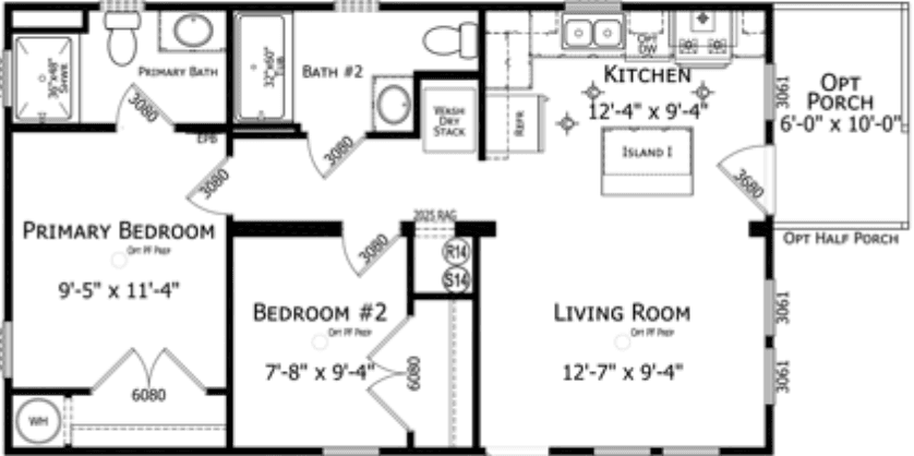 Peridido floor plan home features