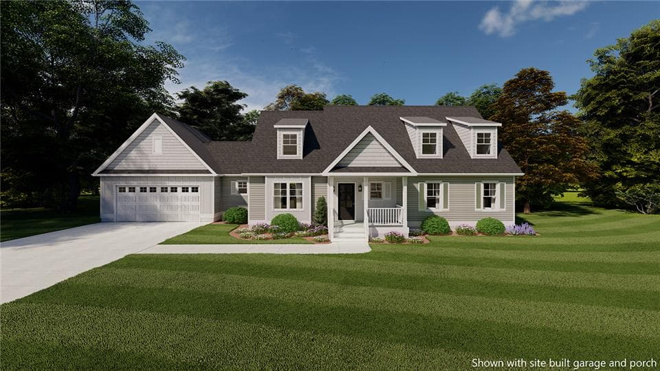 Old towne hero, elevation, and exterior home features