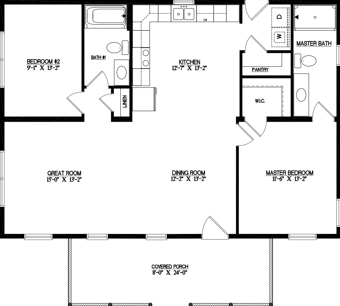 Sunset ridge 2840 floor plan home features