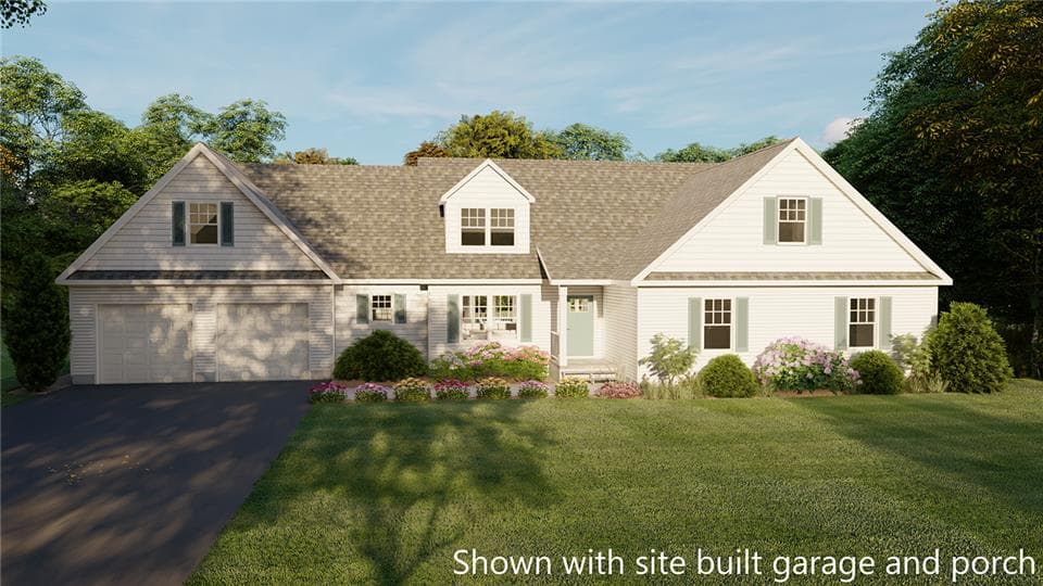 Narragansett hero, elevation, and exterior home features