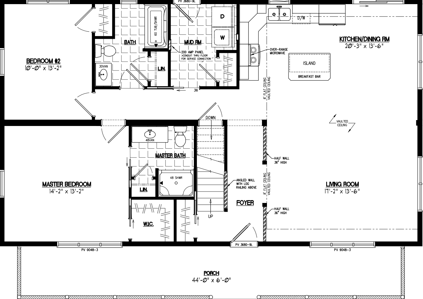 Mountaineer deluxe 2848 floor plan home features