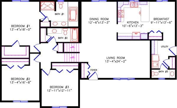 Westbrook 4210 floor plan home features