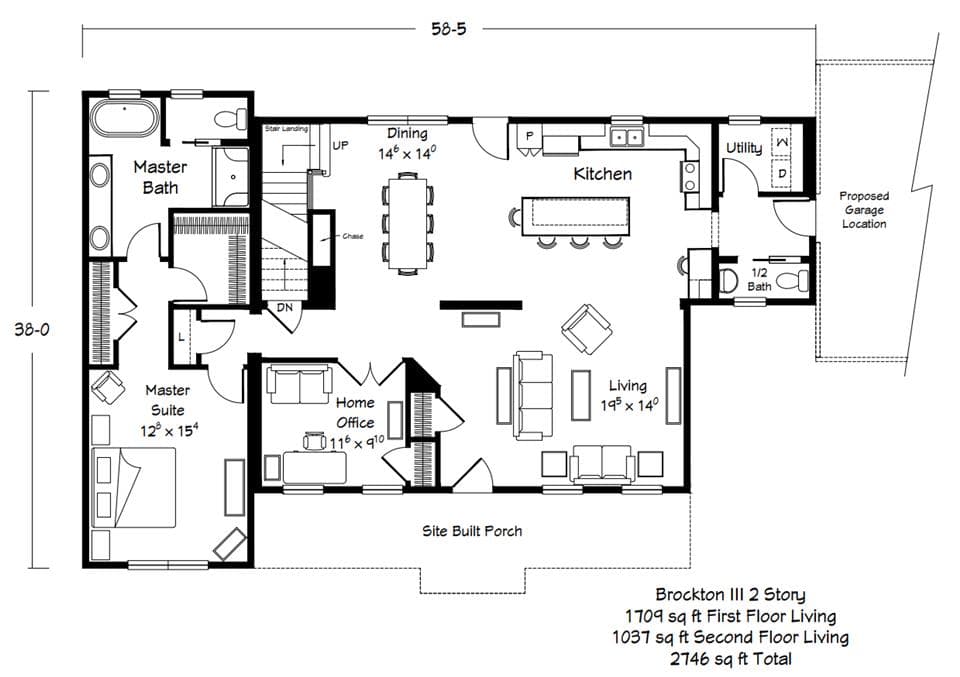 Brockton iv floor plan home features