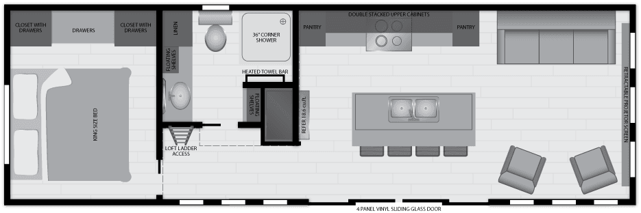 Island 6449 floor plan home features
