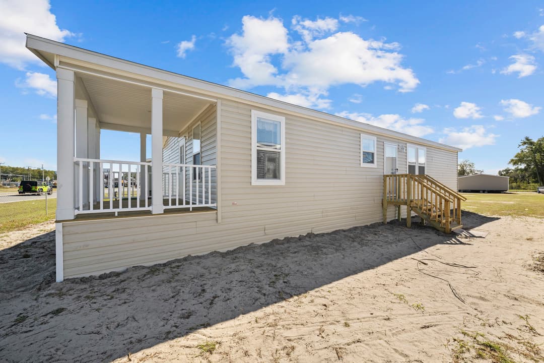 Sanibel hero, elevation, and exterior home features