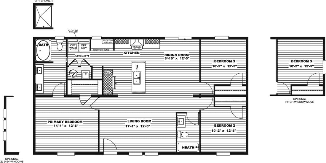 Desoto floor plan home features
