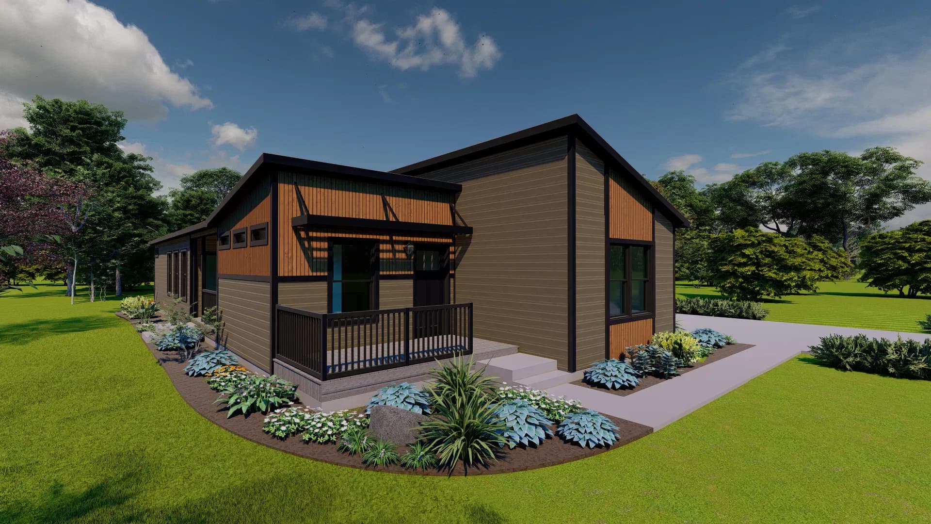 Landmark millenian hero and exterior home features