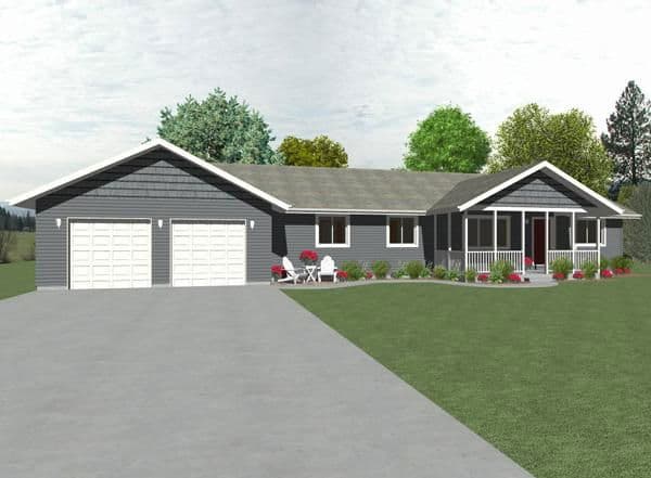 Brookdale 2225 elevation and exterior home features