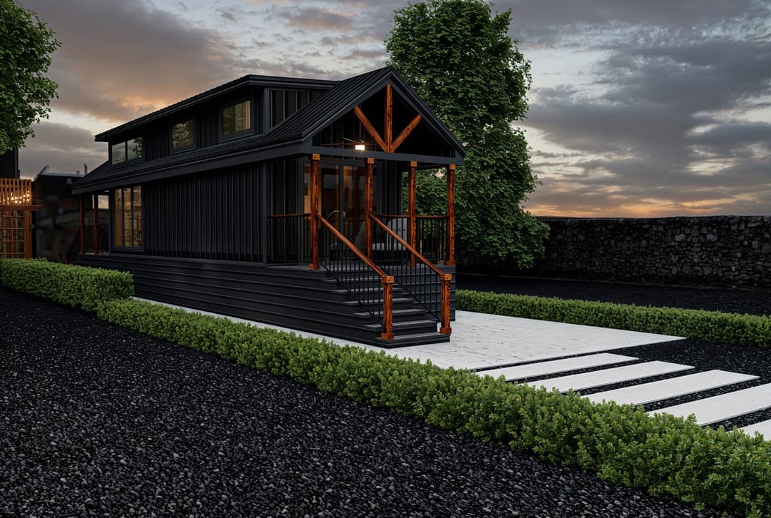 Barn owl exterior home features