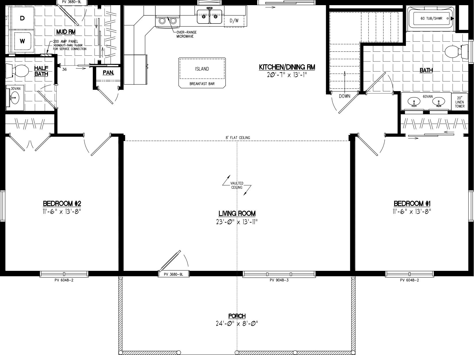Alpine 2848 ii floor plan home features