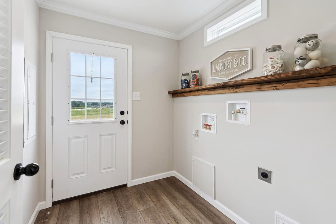 Blue sky interior home features