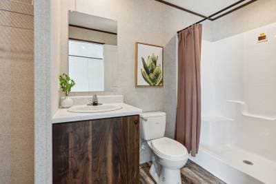 Spire community bathroom home features