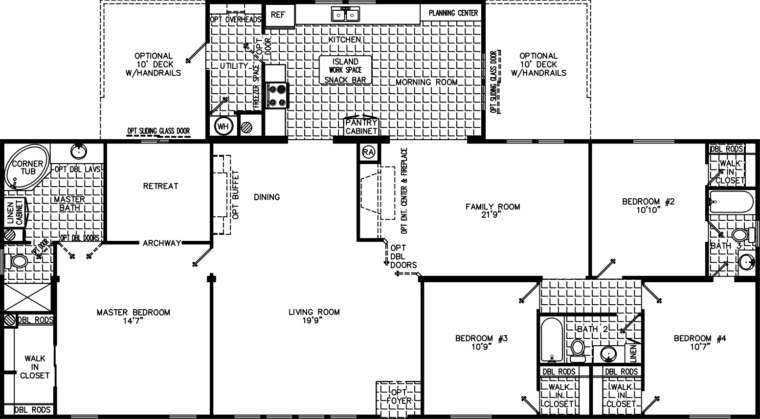 Romeo and juliet 4272 floor plan home features