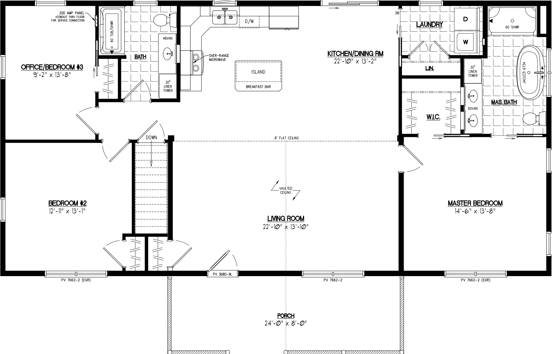Alpine 2656 floor plan home features