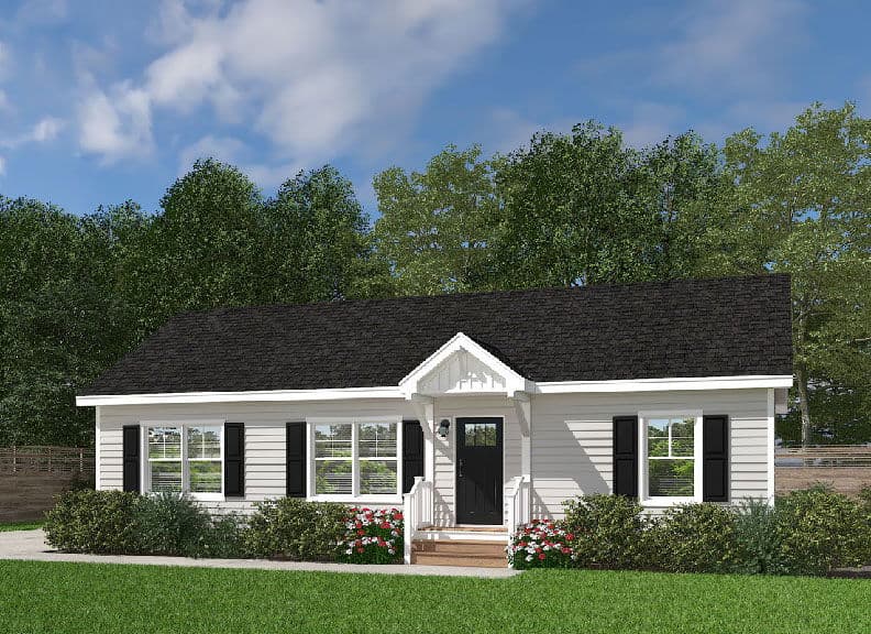 Solo i ranch hero, elevation, and exterior home features