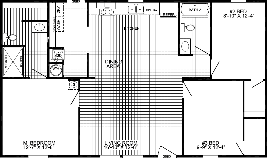 Hamilton floor plan home features