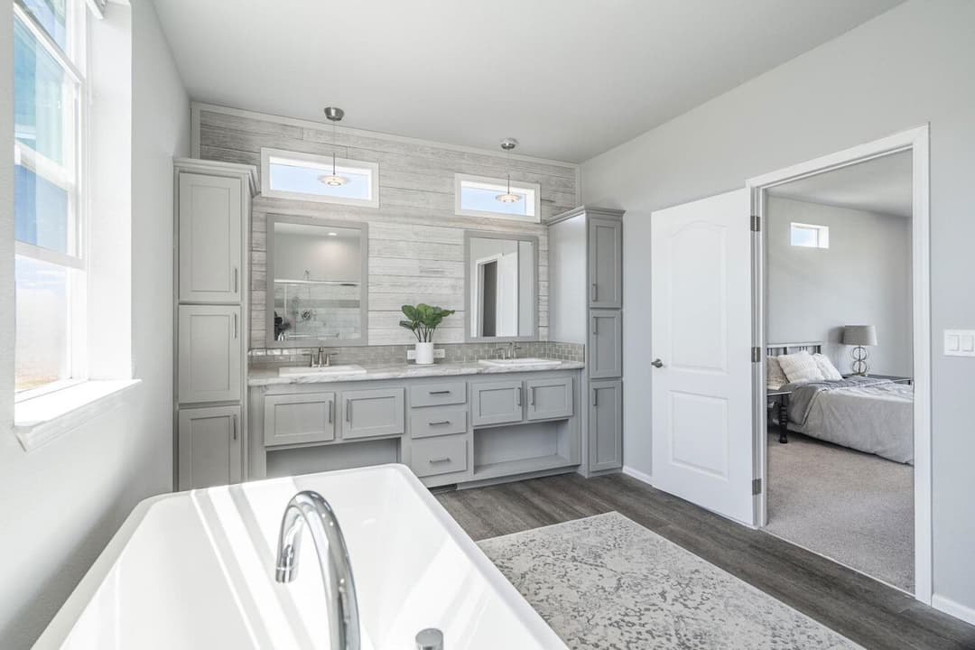 The ranch house 30683r bathroom home features