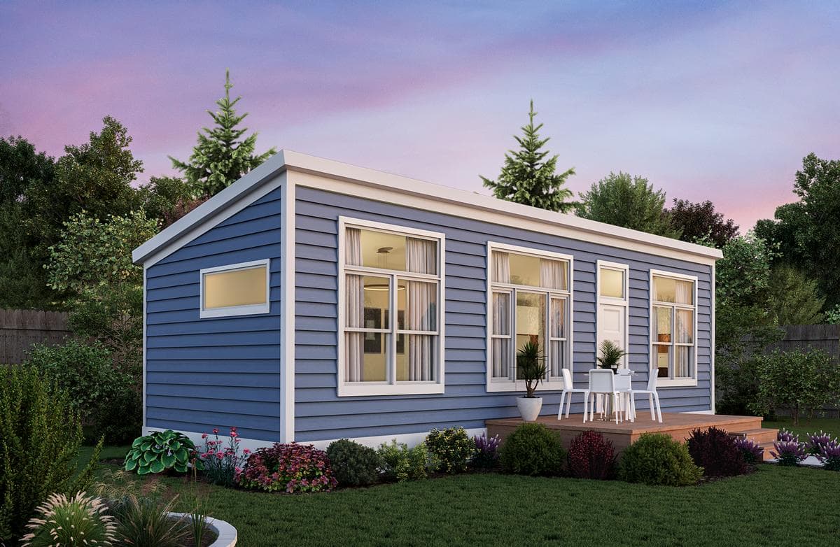 Butte hero, elevation, and exterior home features