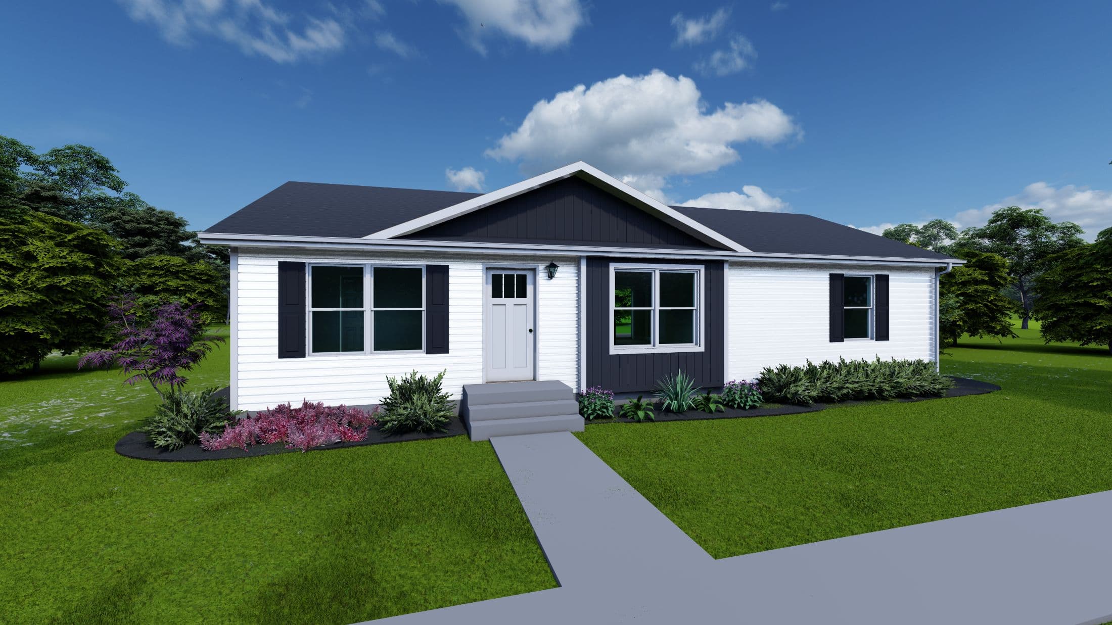 Landmark flex 2lm2430-r elevation and exterior home features