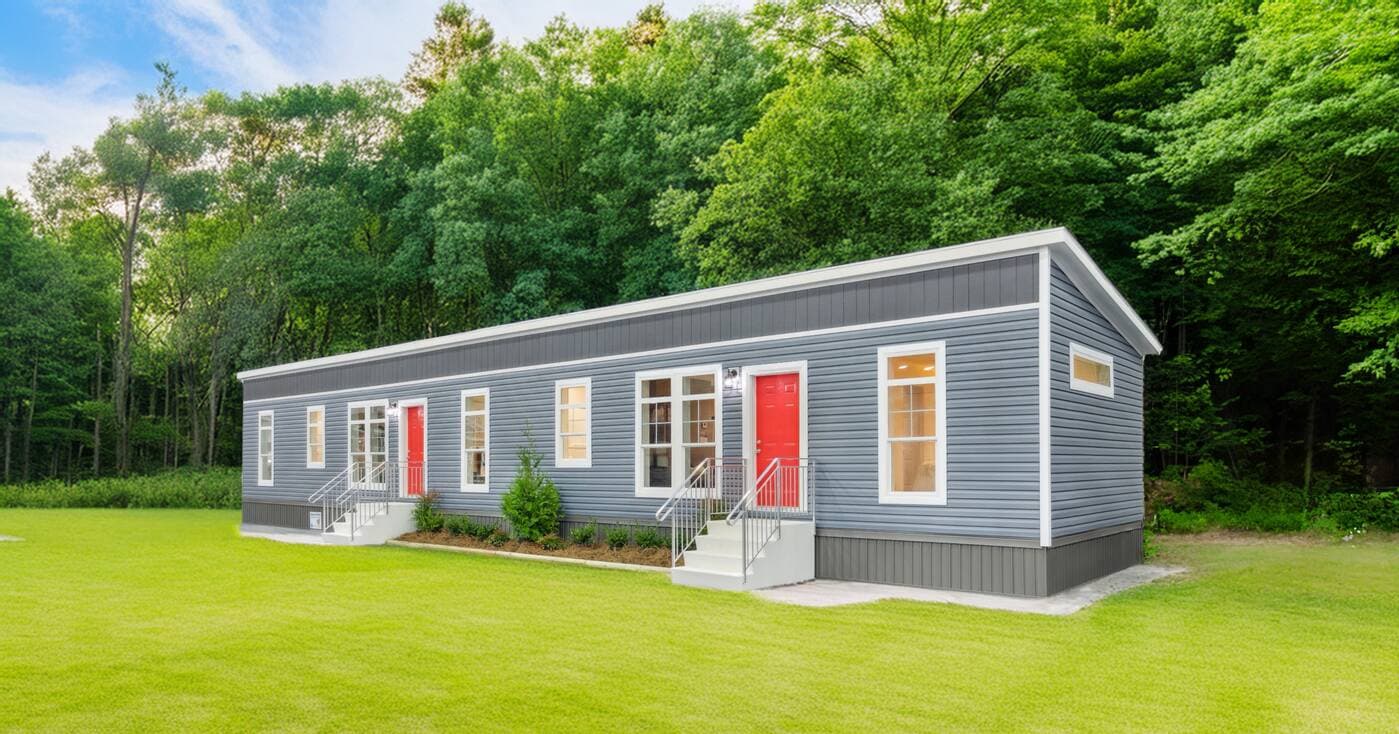 Blue ridge duplex hero, elevation, and exterior home features