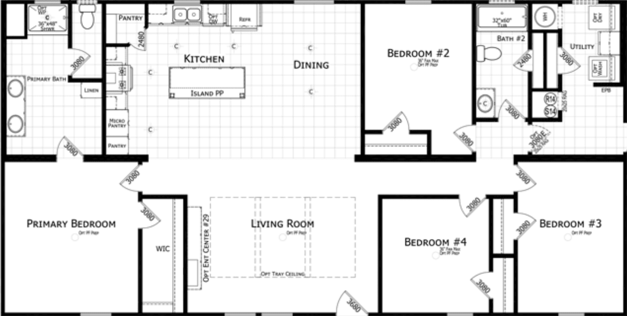 Babbie floor plan home features