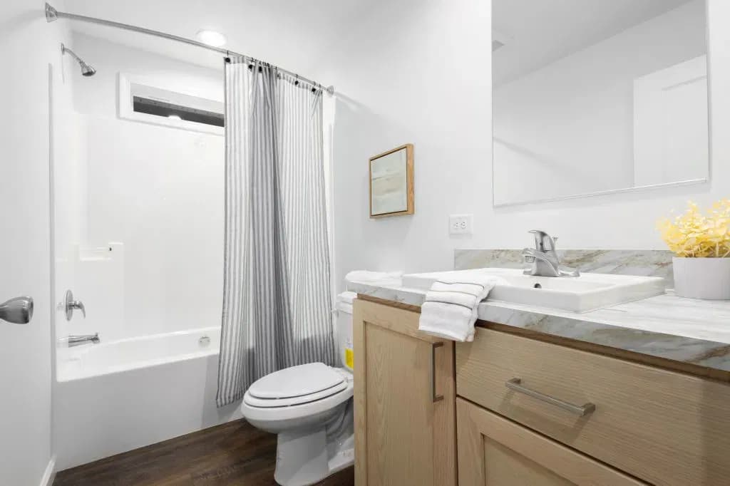 Landmark flex bathroom home features