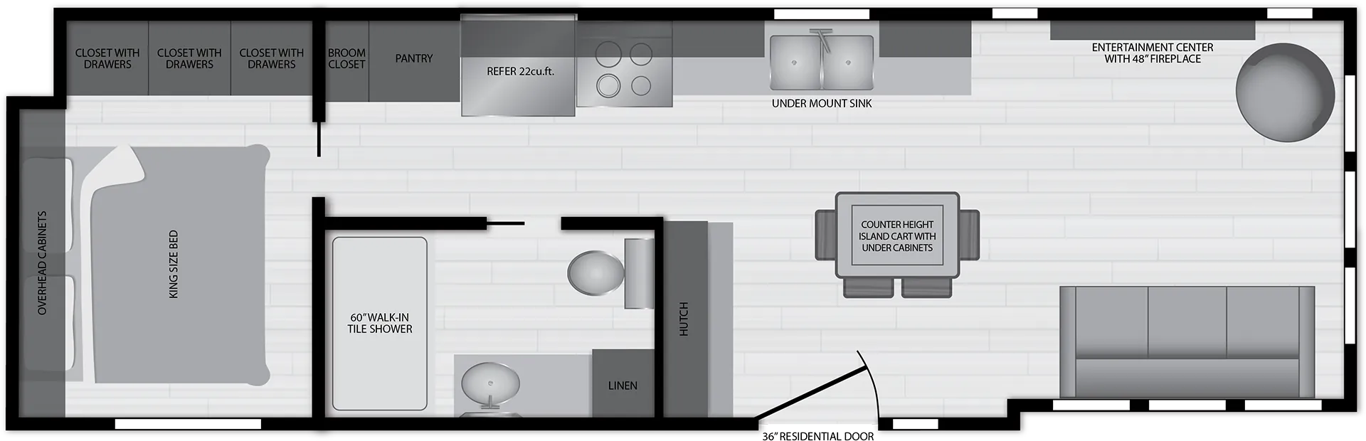 Eldorado 9020 floor plan home features