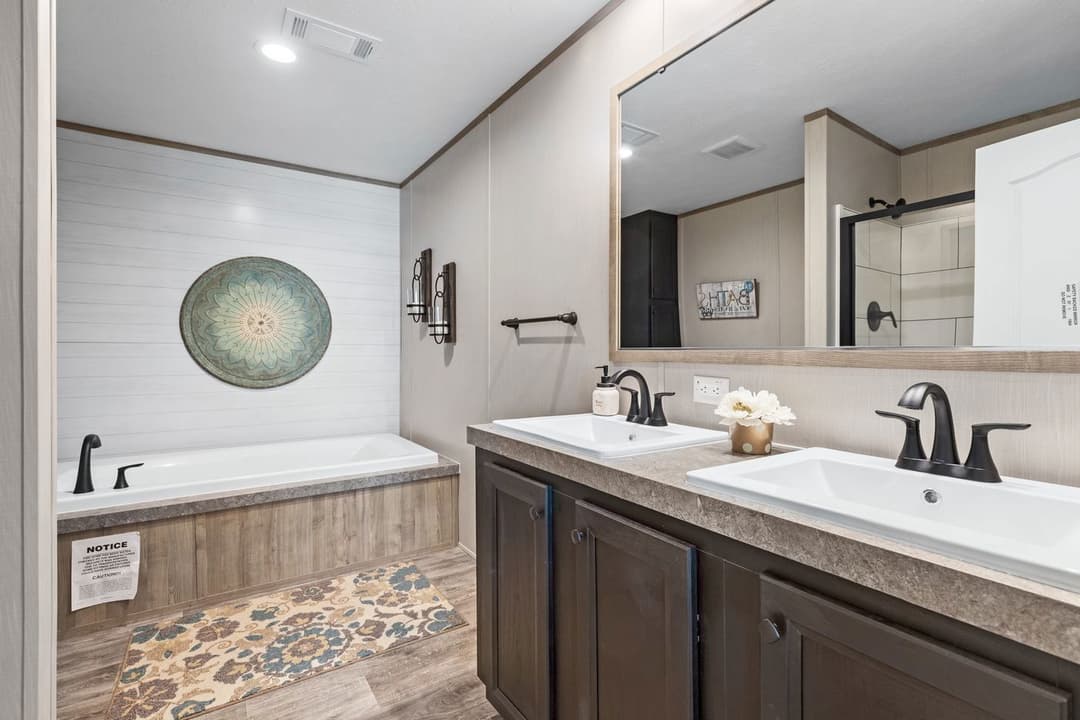 Crazy eights bathroom home features