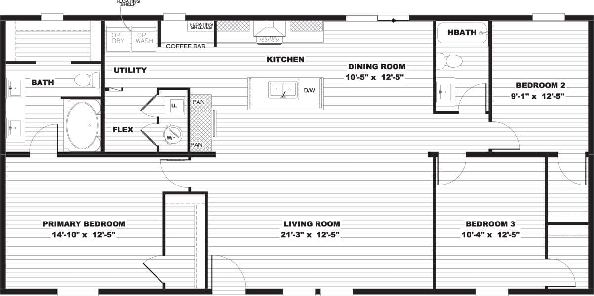 Rio floor plan home features