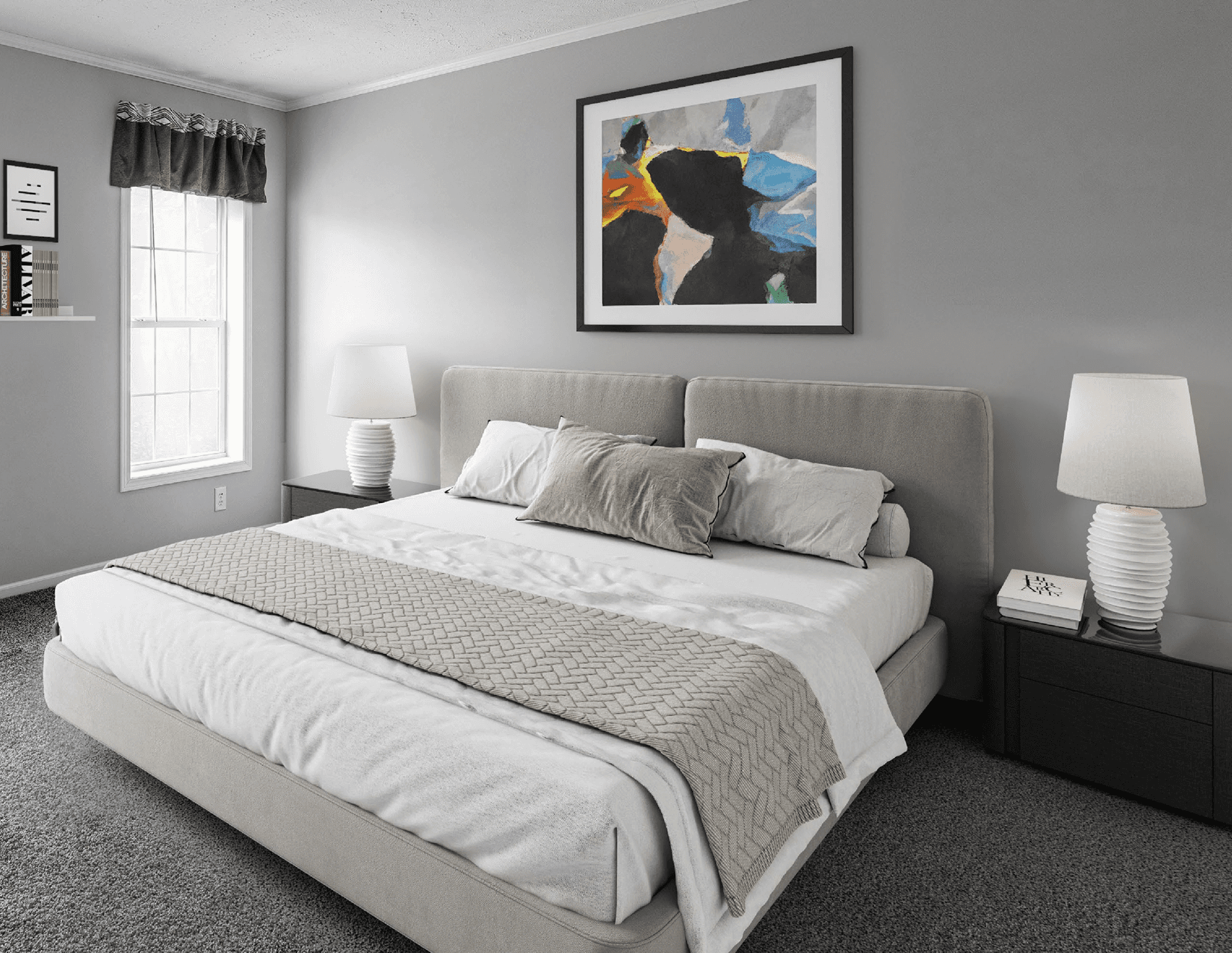 Orchid bedroom home features