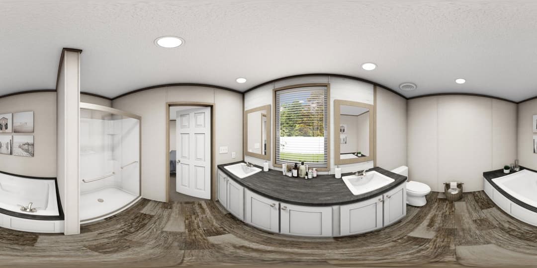 The southern farmhouse 1585 bathroom home features