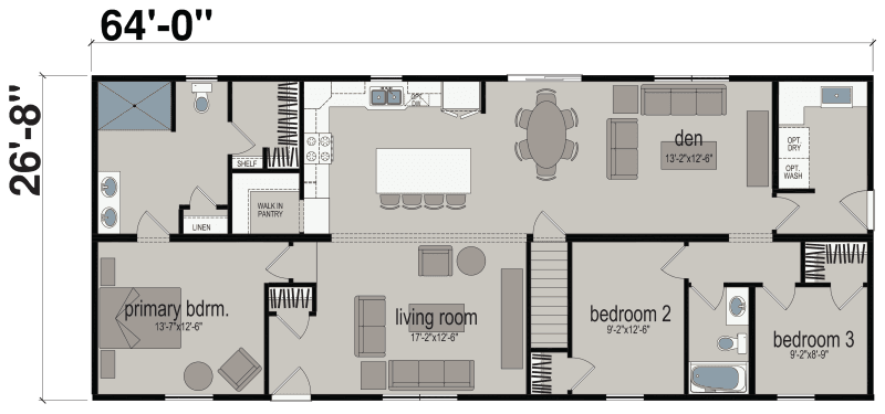 Ne-621 floor plan and hero home features