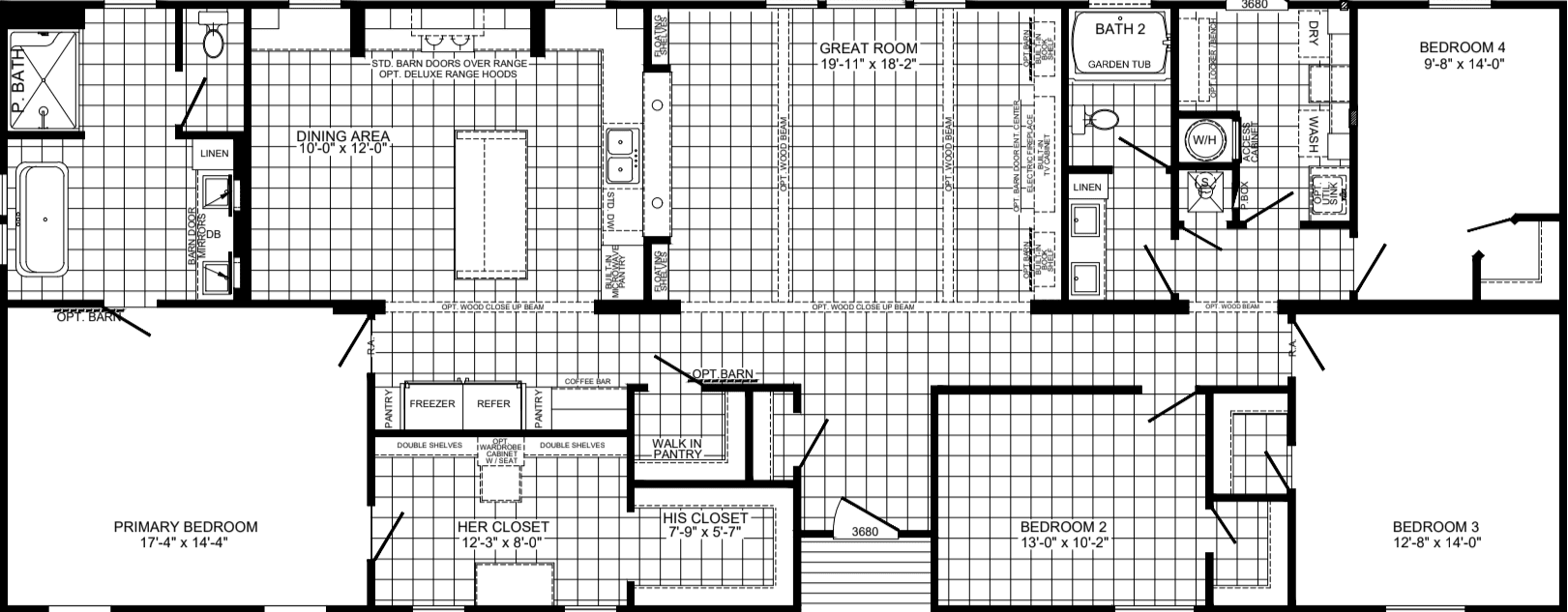 Yellowstone 3276538 floor plan home features