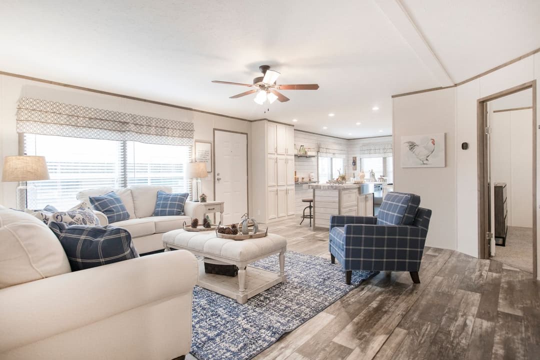 The southern farmhouse interior home features