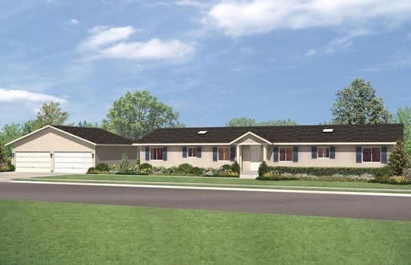 Duplex ranch 2640 hero, elevation, and exterior home features