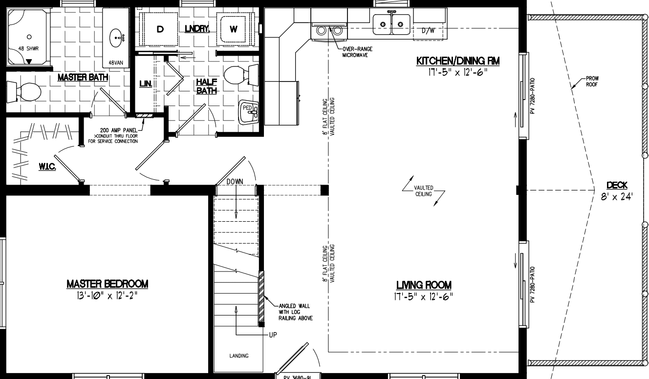 Chalet 2636 floor plan home features