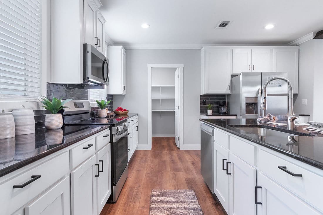 The oceanside kitchen home features