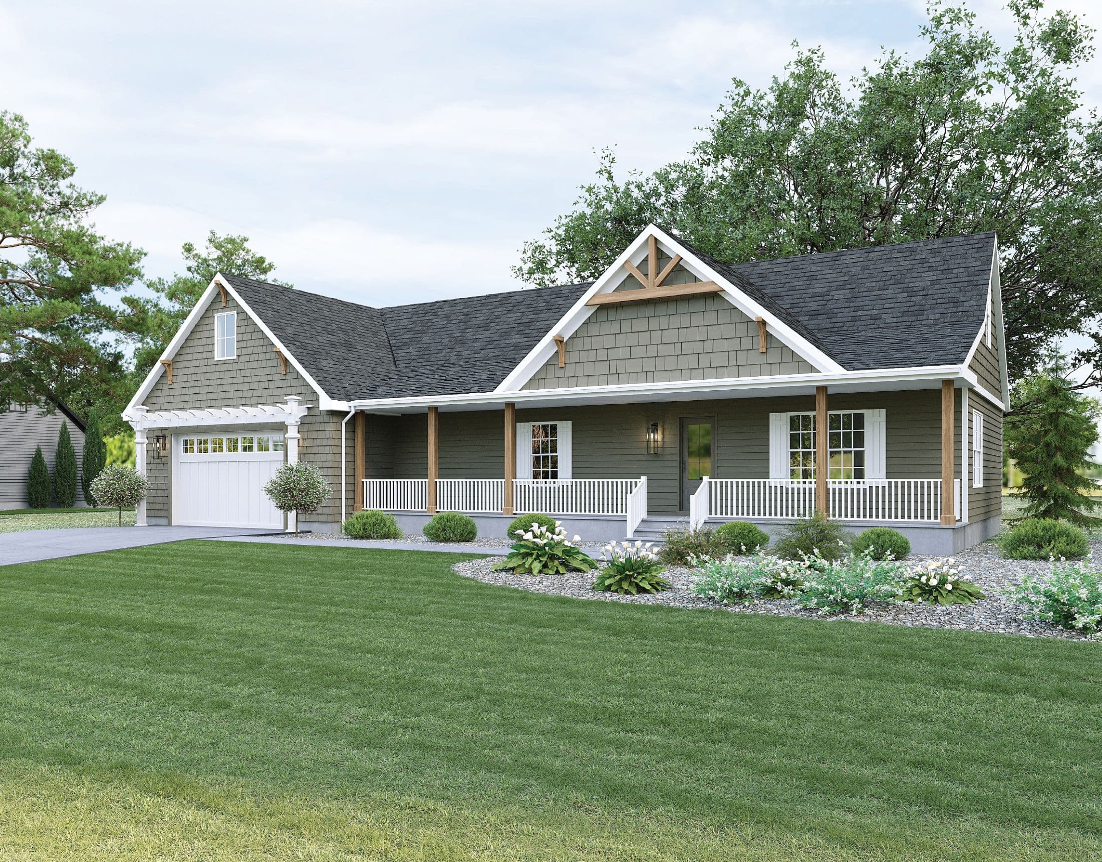 Huron series c16 hero, elevation, and exterior home features