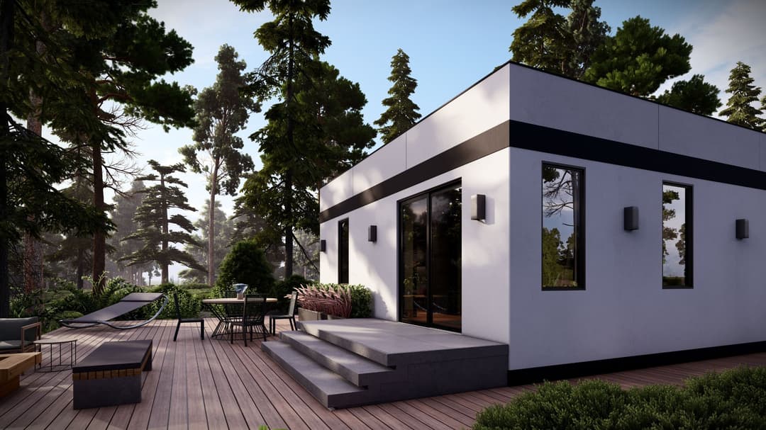 Model 27 exterior home features