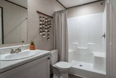 Spire community bathroom home features
