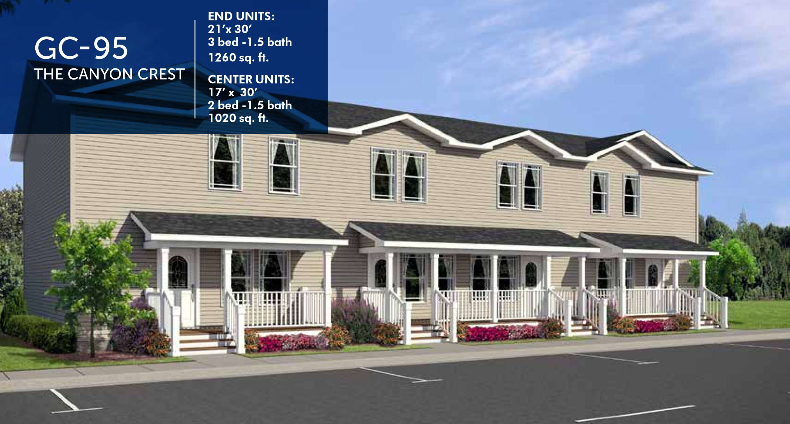 The canyon crest hero, elevation, and exterior home features