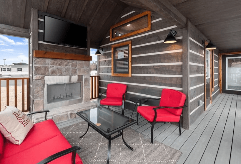 Meadow view exterior home features