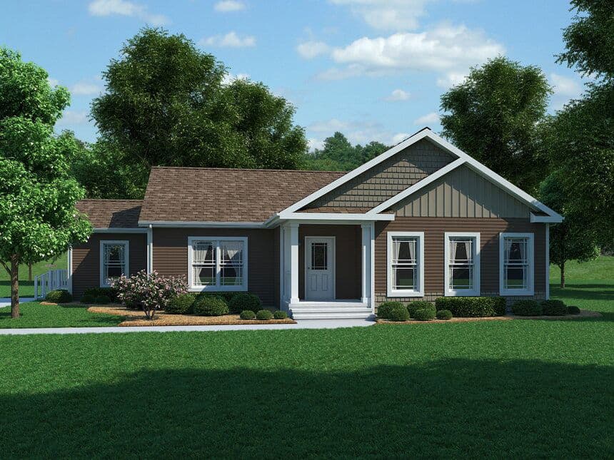 Oakmont 42623a hero, elevation, and exterior home features