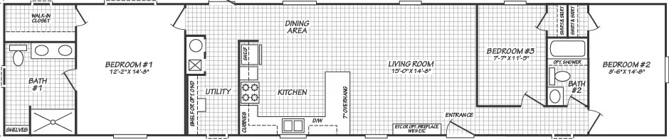 American dream 16763d floor plan home features