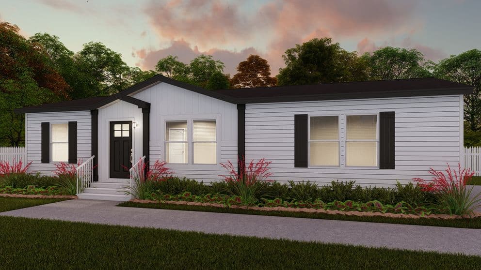 The fusion 48f elevation and exterior home features