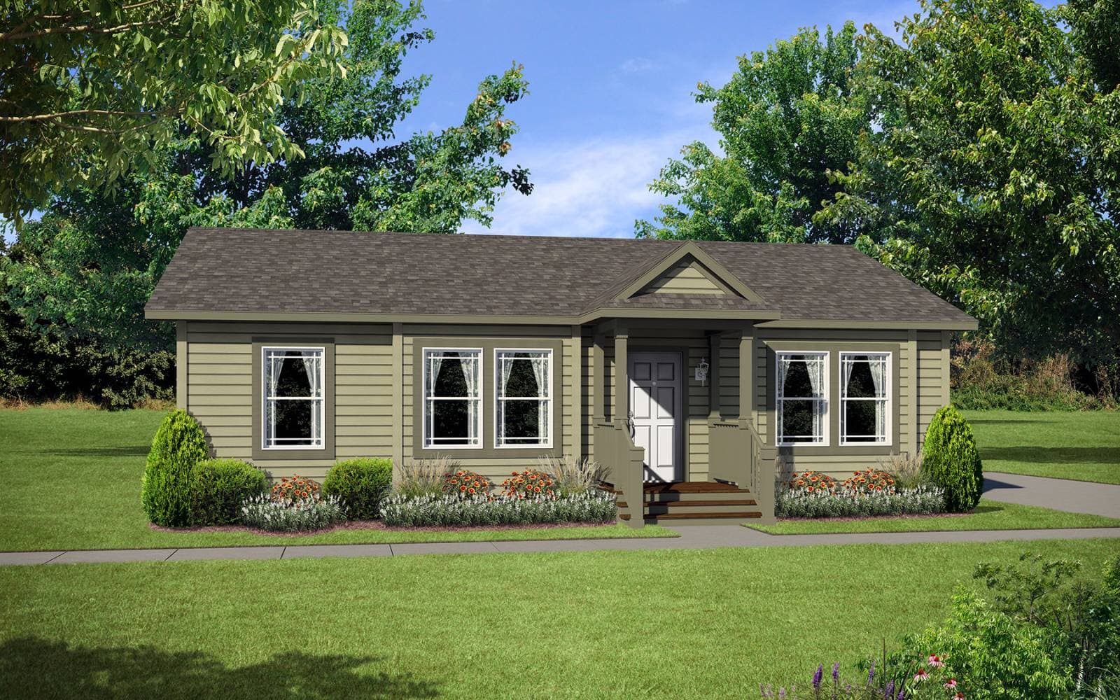 Claremont hero, elevation, and exterior home features