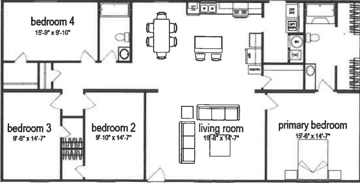 Sandhills 3260h42p03 floor plan home features