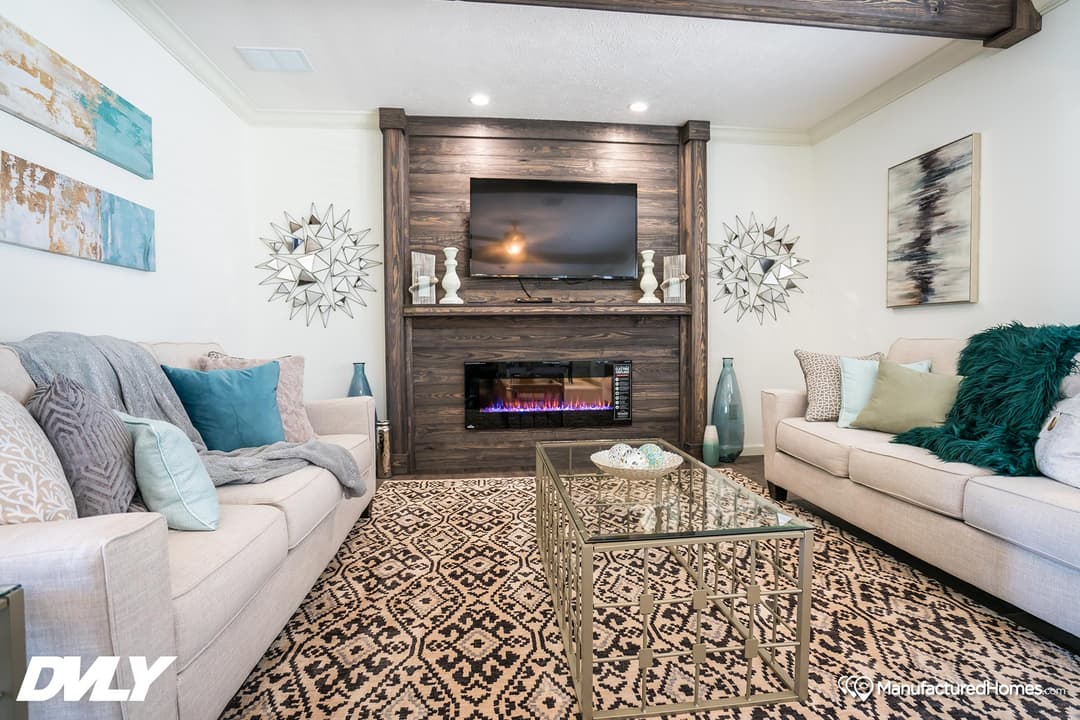 The millwood interior home features